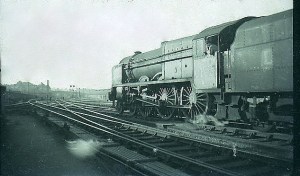 An LMS Royal Scot 4-6-0 negotiates Crewe Junction.
